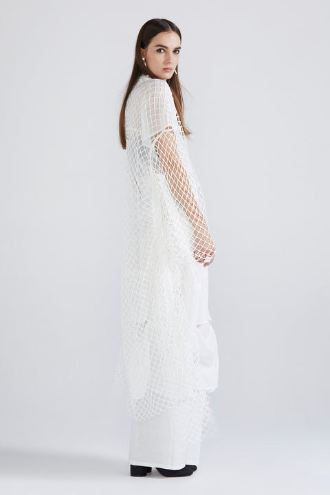Mesh Submersion Tunic - White SYM