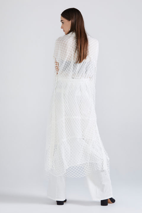 Mesh Submersion Tunic - White SYM