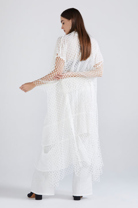 Mesh Submersion Tunic - White SYM