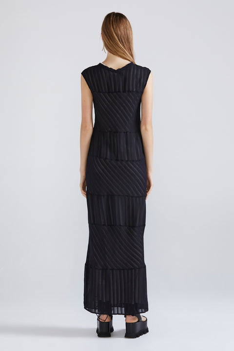 Imbue Dress - Black Stripe