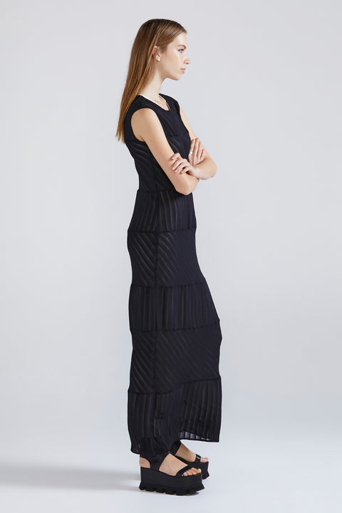 Imbue Dress - Black Stripe