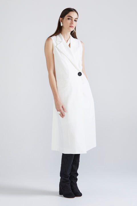 Backless Suspension Vest - Ivory Cotton SYM