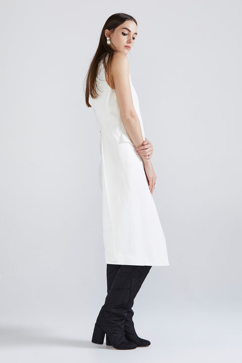 Backless Suspension Vest - Ivory Cotton SYM