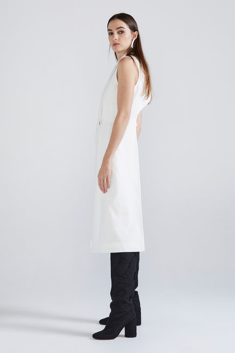 Backless Suspension Vest - Ivory Cotton SYM