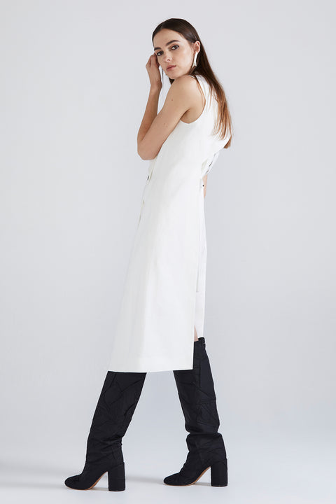 Backless Suspension Vest - Ivory Cotton SYM