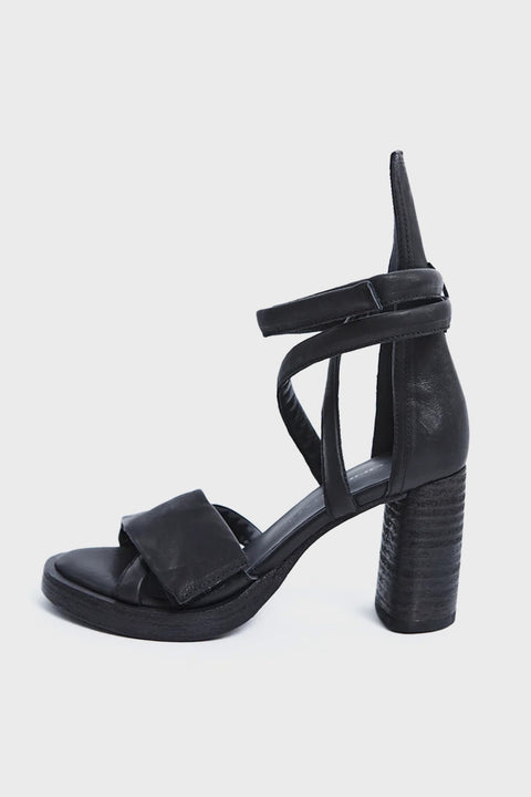 Cross Over Heel - Black/Black