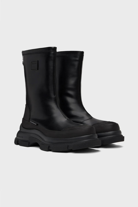 Gao Eva High Chelsea Boot - Black/Black